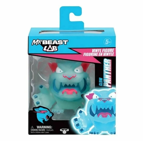Boneco Pantera Glow De Vinil 9cm MrbeastLab Candide 4733