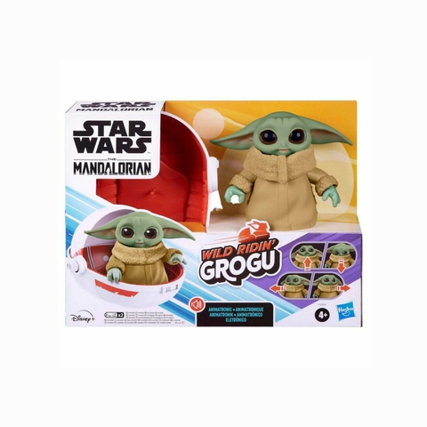 Boneco Eletrônico Grogu Wild Ridin Star Wars Hasbro F3954