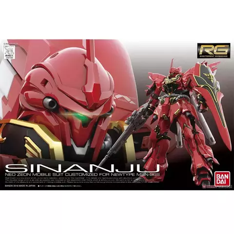 Model Kit MSN-06S Sinanju RG 1/144 Gundam - Bandai