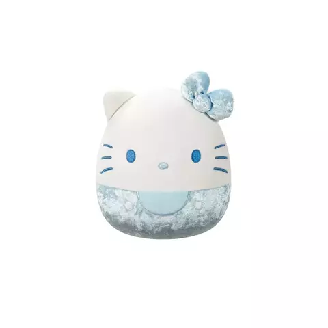 Pelúcia Squishmallows Hello Kitty Azul Veludo 50 Anos 20 Cm 3878 Sunny