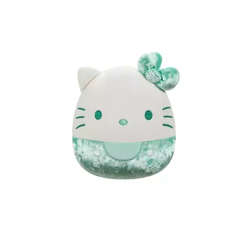 Pelúcia Squishmallows Hello Kitty Verde Veludo 50 Anos 20 Cm 3878 Sunny