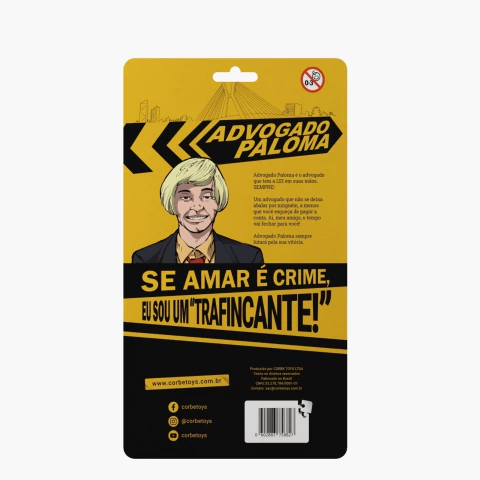 Boneco Advogado Paloma Action Figure 10 Cm Corbe Toys