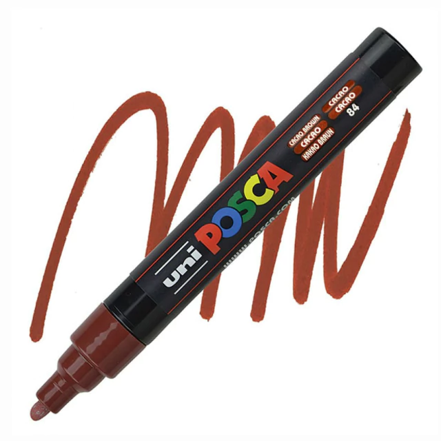 Caneta Posca Uni Pc-5m Marrom Cacau 1.8-2.5mm #84 2573
