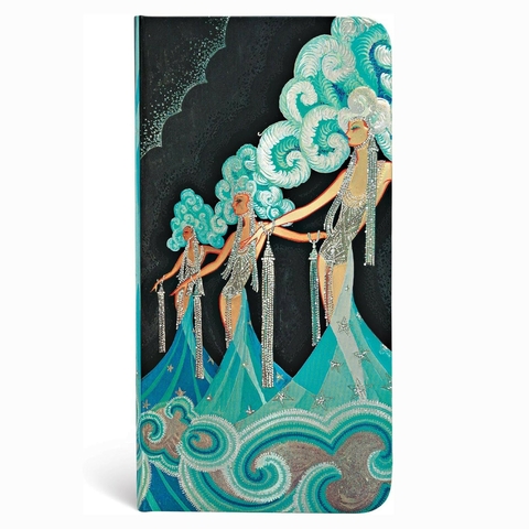 Caderno Paperblanks Vintage Vogue Slim 17,5x9 Cm Capa Dura Pautado 1513-0
