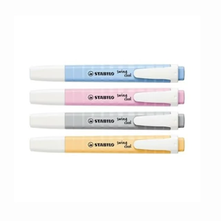 Estojo Marca Texto 4 Cores Swing Cool Pastel Stabilo 5160