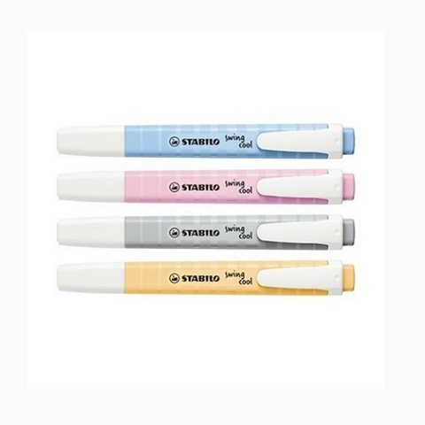 Estojo Marca Texto 4 Cores Swing Cool Pastel Stabilo 5160
