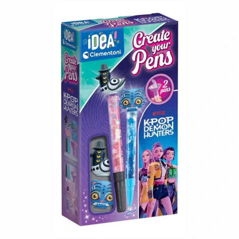 Create Your Pens Canetas Kpop Demon Hunters Derpy E Sussi Clementoni Fun F0273-6