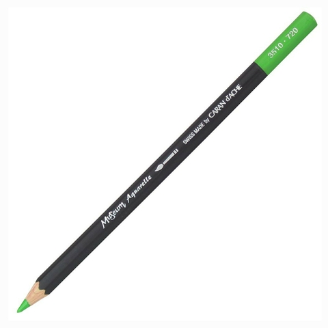 Lápis Aquarelável Caran D’Ache Museum 720 Verde Brilhante