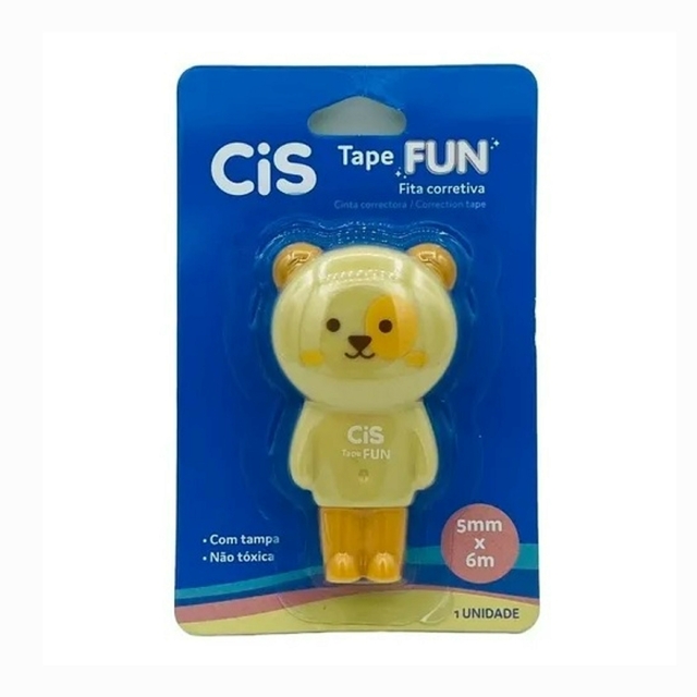 Fita Corretiva Tape Fun 5mmx6m Ursinho Cis 6777