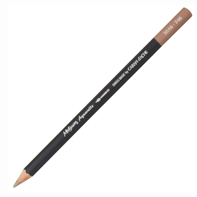 Lápis Aquarelável Caran D’Ache Museum 746 Carne Escuro 50%