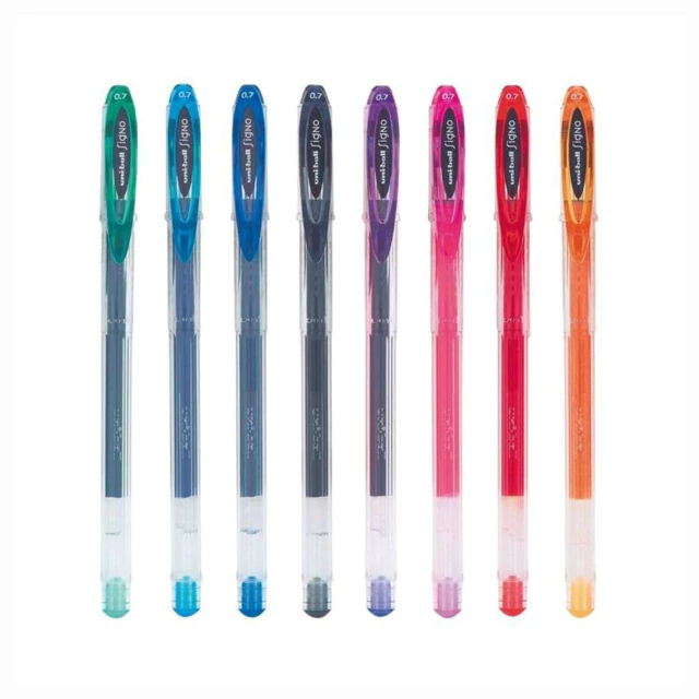 Caneta Gel Signo Noble Metal Estojo Com 8 Cores Uni-Ball 2253