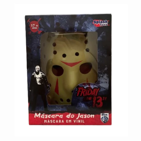 Máscara Do Jason Em Vinil Friday The 13 Licenciado Warner Bros 0314 SplashToys