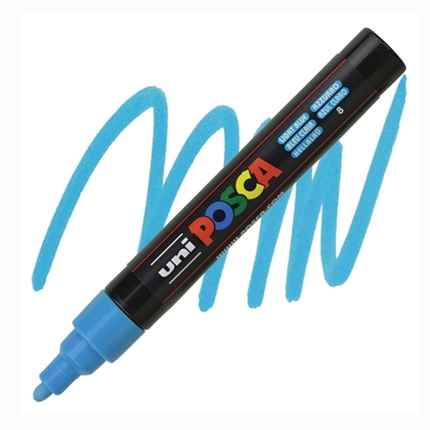 Caneta Posca Uni Pc-5m Azul Claro 1.8-2.5mm #08 6209