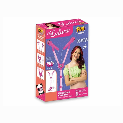 Luluca Microfone Karaokê Com Pedestal F0116-4 Fun