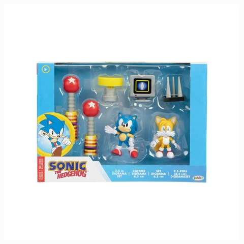 Sonic The Hedgehog Set Diorama Sonic, Tails e Acessórios 4229 Sunny
