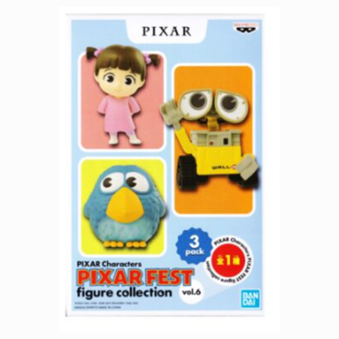 Pixar Fest Figure Collection Disney Vol 6 Wall-E Boo Bird Banpresto Bandai