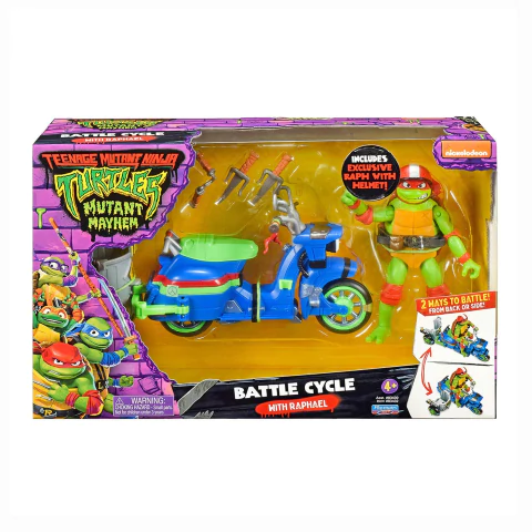 Tartarugas Ninja Veículo Battle Cycle Com Raphael 3673 Sunny