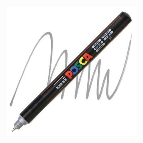 Caneta Posca Pc-1mr Uni Prata 0.7mm #26 9927