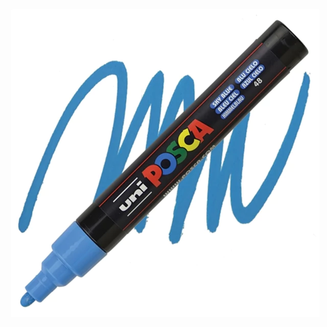 Caneta Posca Uni Pc-5m Skye Blue 1.8-2.5mm #48 6877