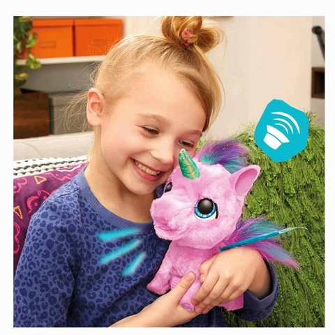 FurReal Flyalots Pelúcia Interativa Unicórnio Flitter 18 Cm 3995 Sunny