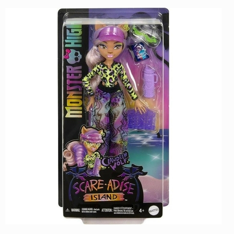 Boneca Monster High Scare-Adise Island Clawdeen Wolf Mattel Hrp67