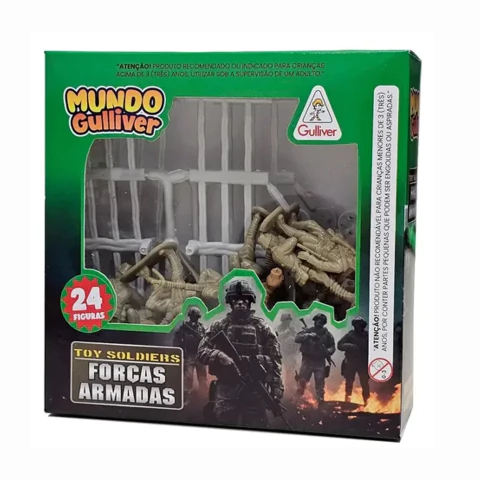 Mundo Gulliver Forças Armadas Soldados Japoneses 24 Figuras 0965