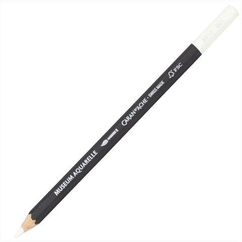 Lápis Aquarelável Caran D’Ache Museum 001 Branco