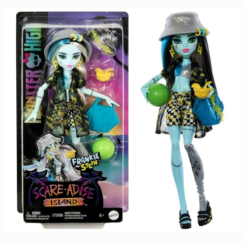 Boneca Monster High Scare-Adise Island Frankie Stein Mattel Hrp68