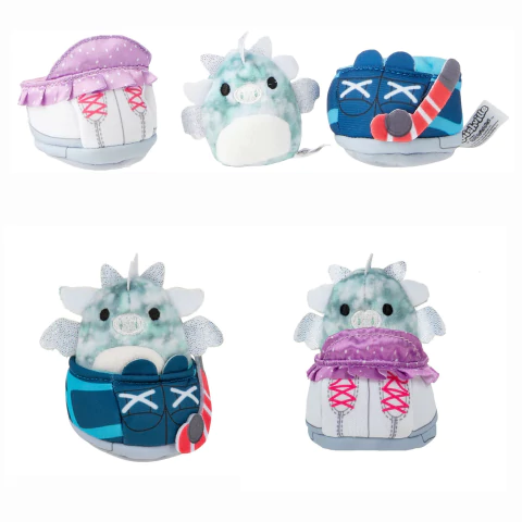 Squishville Mini Squishmallows + 2 Acessórios On Ice 3432 Sunny