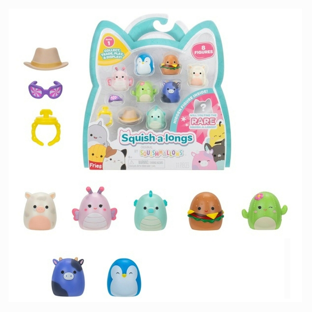 Squishmallows Squish-a-longs Pack Com 8 Figuras 4292 Sortimento A Sunny