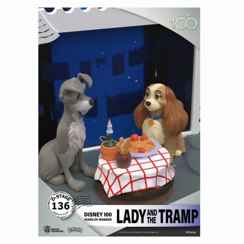 Disney 100 Anos Lady And The Tramp D-Stage 136 Beast Kingdom