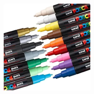 Caneta Posca Estojo Com 16 Cores Uni 1.8-2.5mm 8096