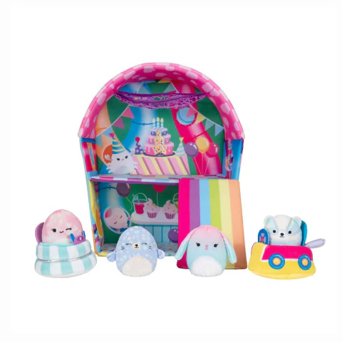 Squishville Playset Palácio Da Diversão Com 4 Pelúcias 3439 Sunny