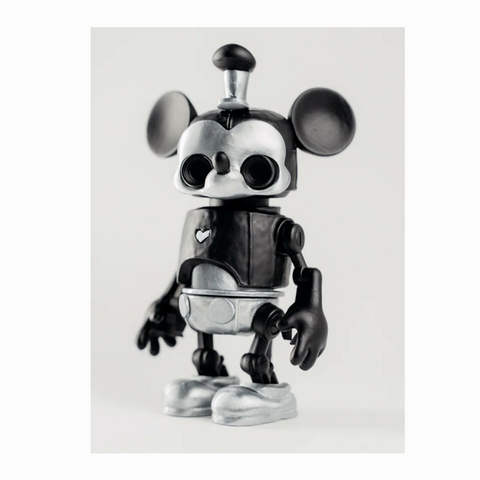Tinco Steamboat Willie Mickey (Coleção Completa) Toy Art em Metal Feito no Brasil
