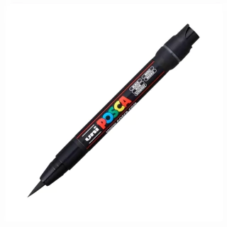 Caneta Posca Brush Uni Pcf-350 Preto #24 9802