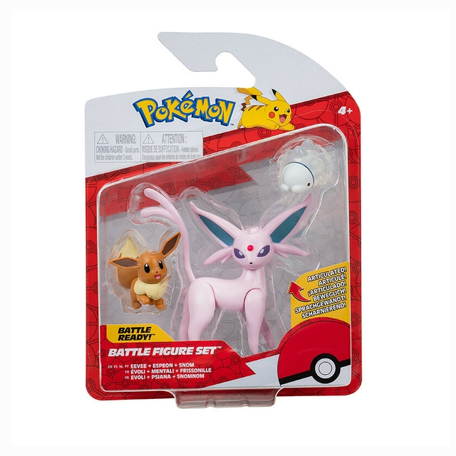 Pokémon Battle Figures Set Eevee, Espeon e Snom 2603 Sunny