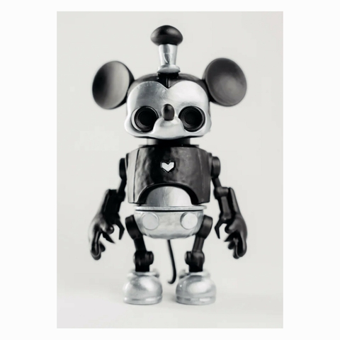 Tinco Steamboat Willie Mickey (Coleção Completa) Toy Art em Metal Feito no Brasil