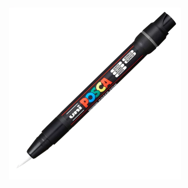 Caneta Posca Brush Uni Pcf-350 Branco #01 9680