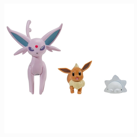Pokémon Battle Figures Set Eevee, Espeon e Snom 2603 Sunny