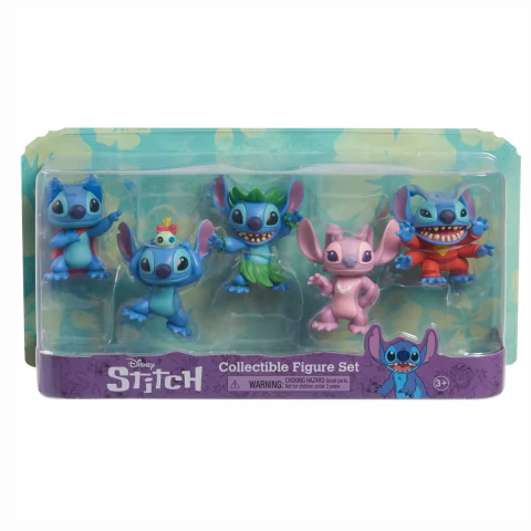 Disney Stitch 5 Mini Bonecos 7 Cm Colecionáveis 3991 Sunny