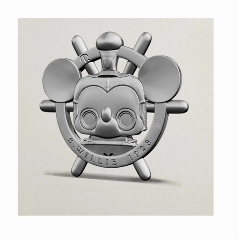 Tinco Steamboat Willie Mickey (Coleção Completa) Toy Art em Metal Feito no Brasil