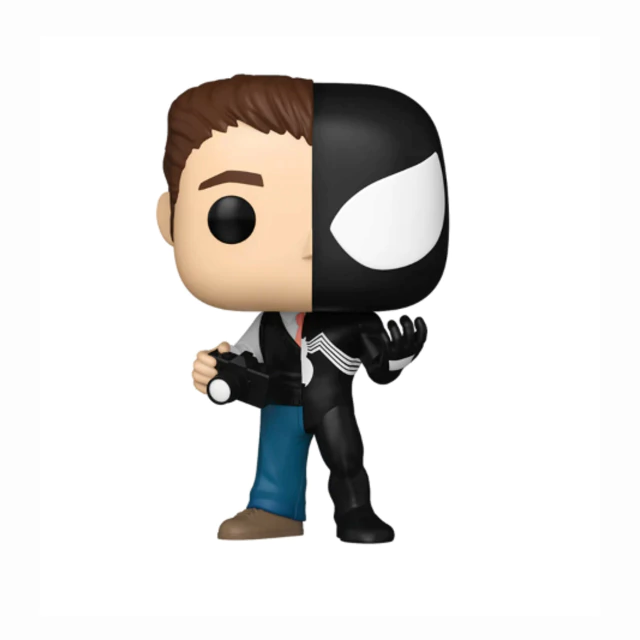 Boneco Funko Pop Marvel Peter Parker Symbiote Suit 1478 Glow Chase Special Ed