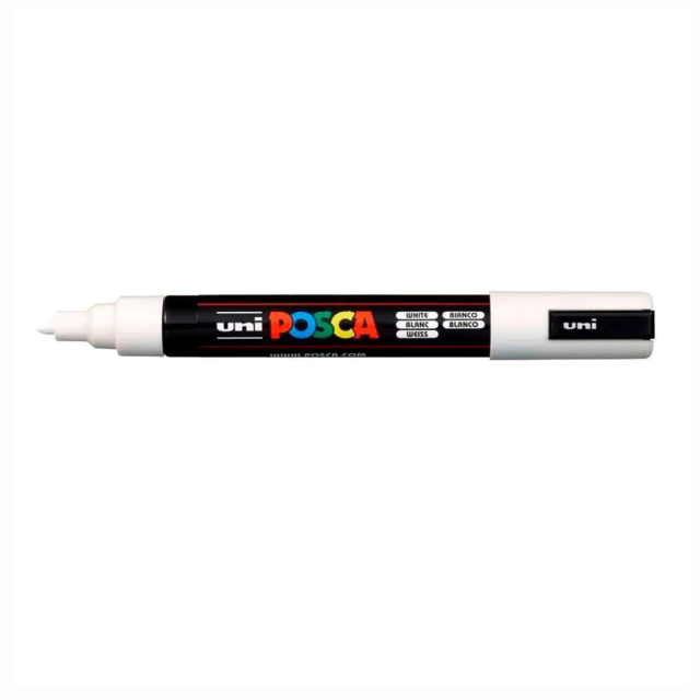 Caneta Posca Uni Pc-5m Branco 1.8-2.5mm #01 6254
