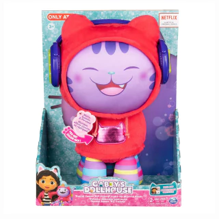 Gabby's Dollhouse Pelúcia Musical Dj Catnip 28 Cm 3915 Sunny