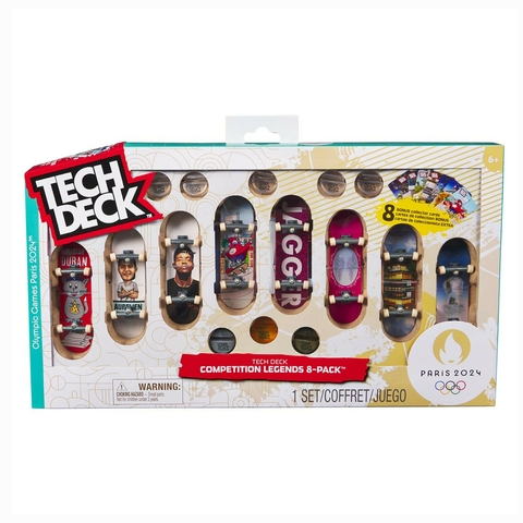 Tech Deck Pack Lendas Da Competição Com 8 Skates De Dedo 3890 Sunny