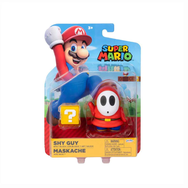 Super Mario Boneco Shy Guy Com Bloco 11 Cm 4200 Sunny