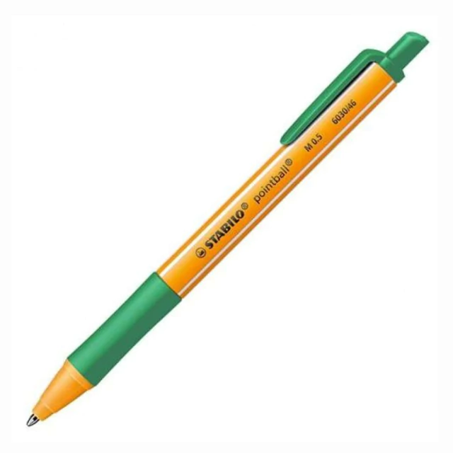 Caneta Esferográfica Stabilo Pointball Verde 0.5mm 6030/36