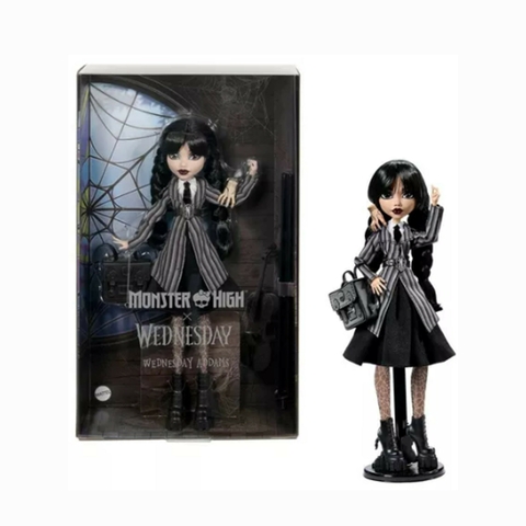 Boneca Monster High Wednesday Addams Wandinha Hxj04 Mattel