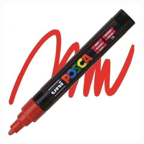 Caneta Posca Uni Pc-5m Vermelho 1.8-2.5mm #15 6131