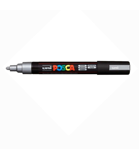 Caneta Posca Uni Pc-5m Prata 1.8-2.5mm #26 6278